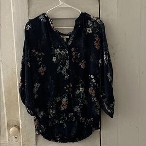 Maurices Dark Floral Blouse